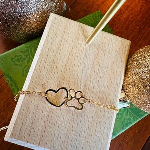 Interlocking paw print / heart necklace. This seasons best seller!
